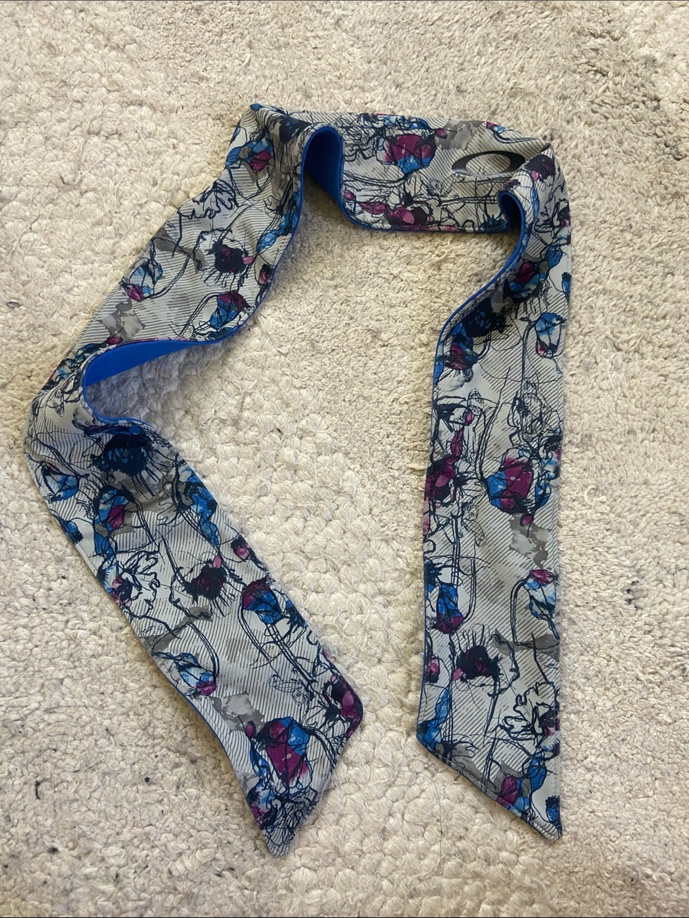 Oakley Floral Reversible Headband Hair Tie